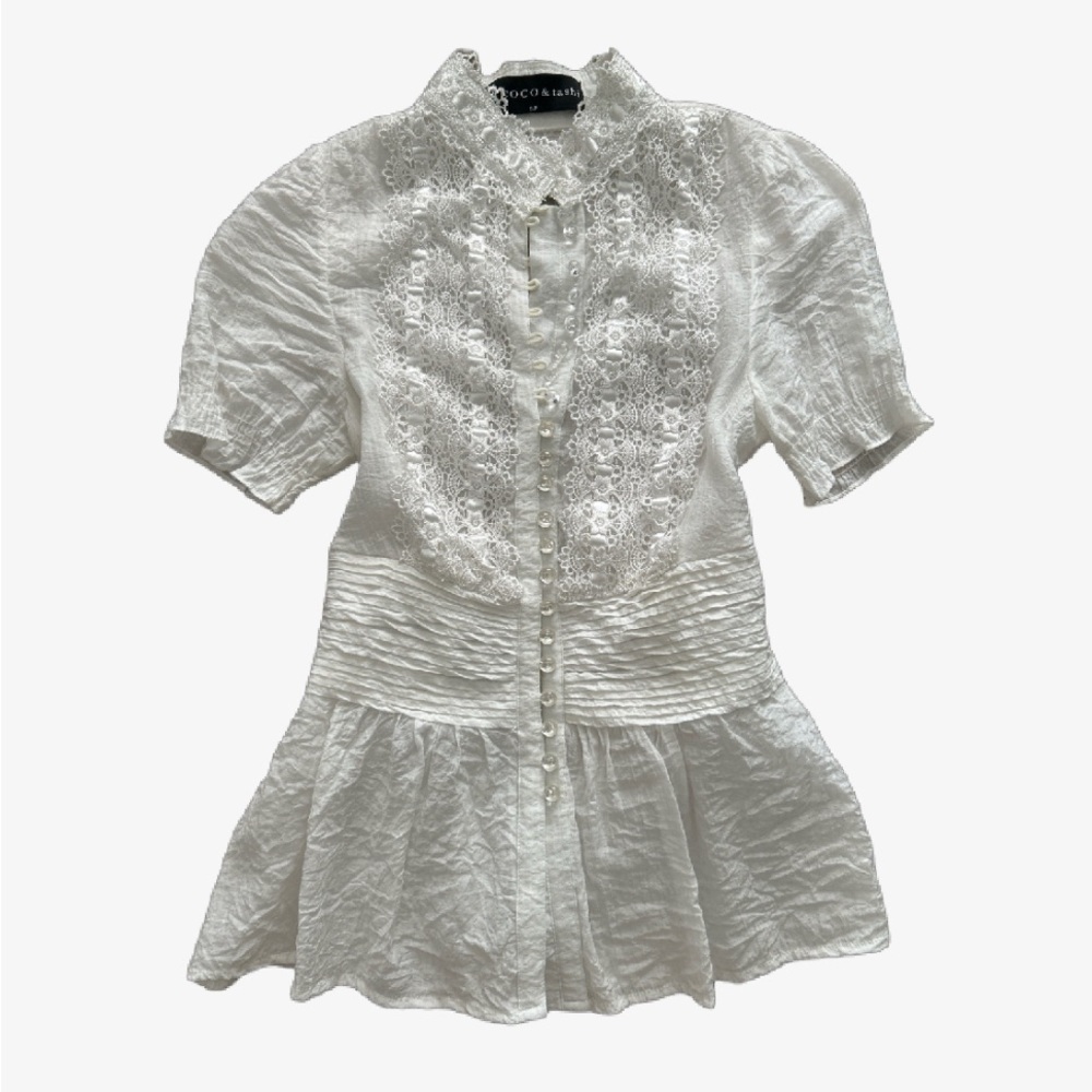 Vintage short sleeve blouse